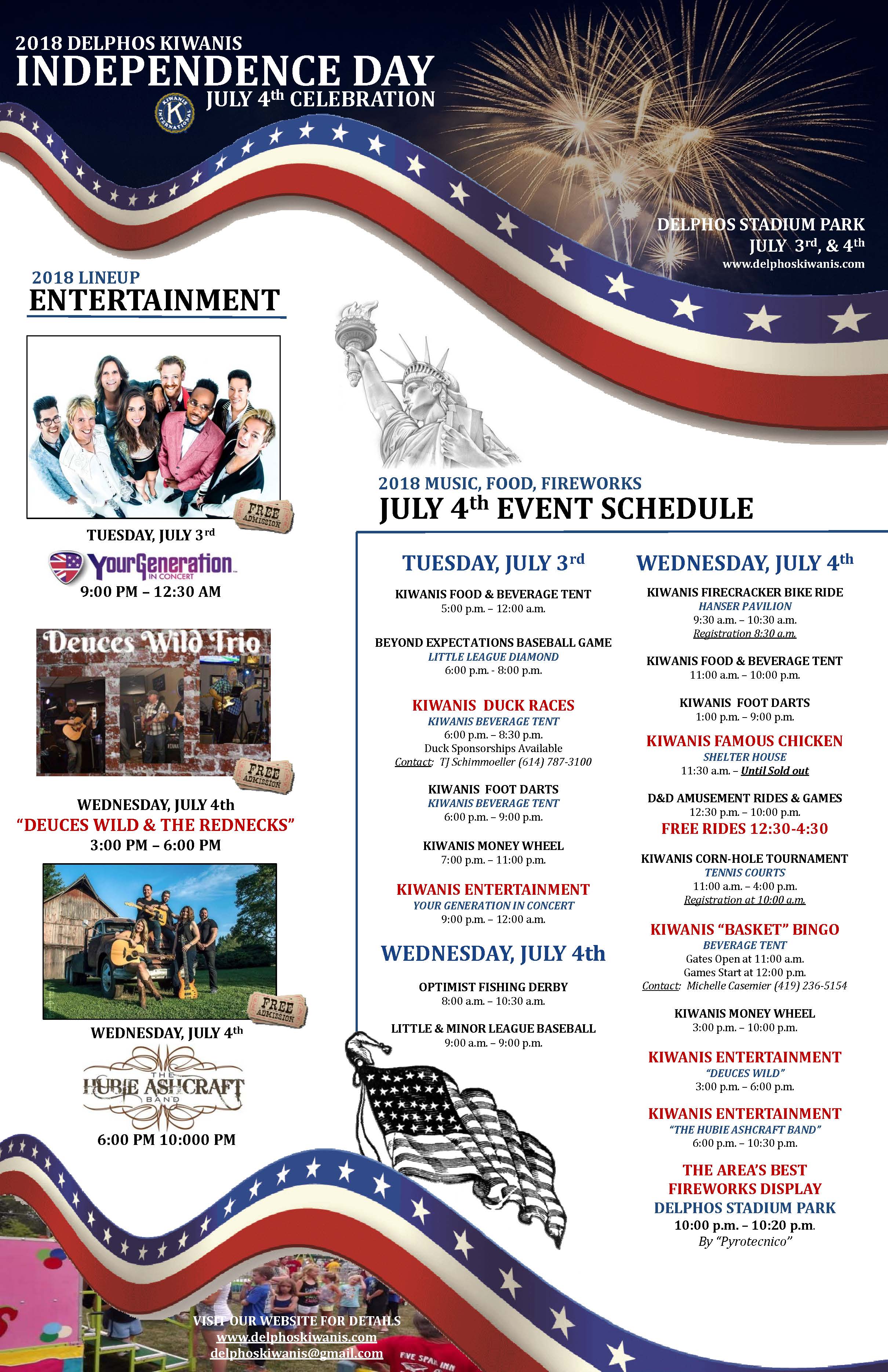 2018 Fireworks Show Delphos Kiwanis Club